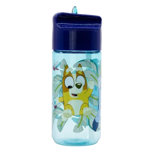 Bluey Playtime Hydro plastična steklenica s slamico 430 ml Bluey Playtime Hydro plastična steklenica s slamico 430 ml