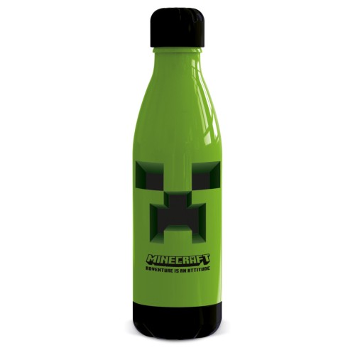 Minecraft Attitude plastična steklenica z navojnim pokrovčkom 660 ml
