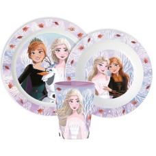 Jedilni set Frozen Jesenski listi, mikroplastika, s skodelico 260 ml