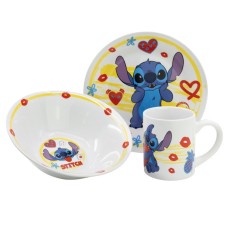 Jedilni set Disney Lilo and Stitch Heart v darilni škatli, porcelan Jedilni set Disney Lilo and Stitch Heart v darilni škatli, porcelan