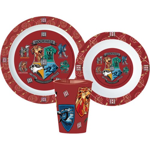 Jedilni set Harry Potter, mikroplastični set, s skodelico 260 ml Jedilni set Harry Potter, mikroplastični set, s skodelico 260 ml