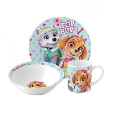 Jedilni set Paw Patrol Girl Stars v darilni škatli, porcelan Jedilni set Paw Patrol Girl Stars v darilni škatli, porcelan
