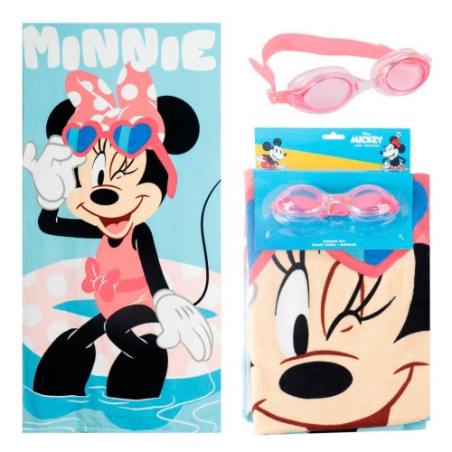 Kopalna brisača Disney Minny + plavalna očala komplet Kopalna brisača Disney Minny + plavalna očala komplet
