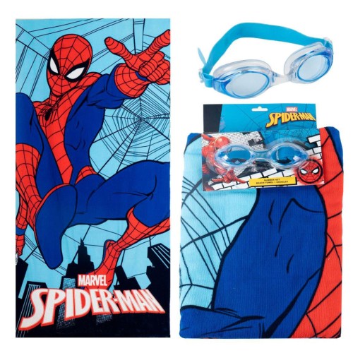 Kopalna brisača Spiderman Jump + plavalna očala komplet Kopalna brisača Spiderman Jump + plavalna očala komplet