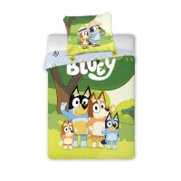 Posteljnina Bluey Family Snuggle 140x200cm, 70x90 cm