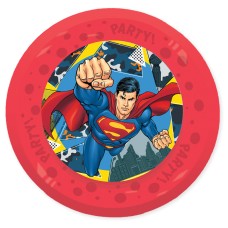 Superman Krypton mikro plastični krožnik za večerjo, 4-delni set, 21 cm