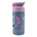 Disney Lilo in Stitch Nezemljan 626 aluminijasta steklenička s slamico in kavljem 500 ml