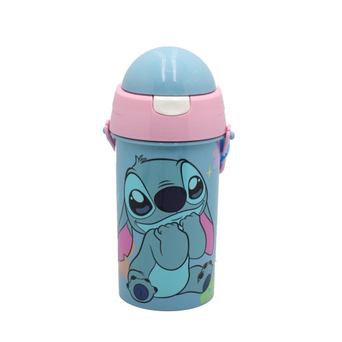 Disney Lilo in Stitch Nezemljan 626 plastična steklenica s slamico in kavljem 500 ml Disney Lilo in Stitch Nezemljan 626 plastična steklenica s slamico in kavljem 500 ml