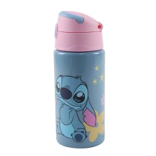 Disney Lilo in Stitch Nezemljani aluminijasta steklenička s slamico in kavljem 500 ml Disney Lilo in Stitch Nezemljani aluminijasta steklenička s slamico in kavljem 500 ml