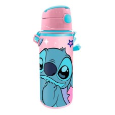 Disney Lilo in Stitch Ta svet aluminijasta slamica z obešalnikom 600 ml Disney Lilo in Stitch Ta svet aluminijasta slamica z obešalnikom 600 ml