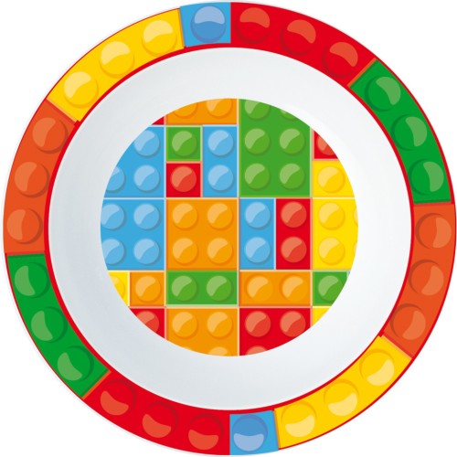 Mikro globok krožnik z vzorcem Lego Color Bricks 16 cm Mikro globok krožnik z vzorcem Lego Color Bricks 16 cm