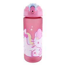 Hello Kitty Unicorn plastična steklenica z matirano slamico 600 ml Hello Kitty Unicorn plastična steklenica z matirano slamico 600 ml