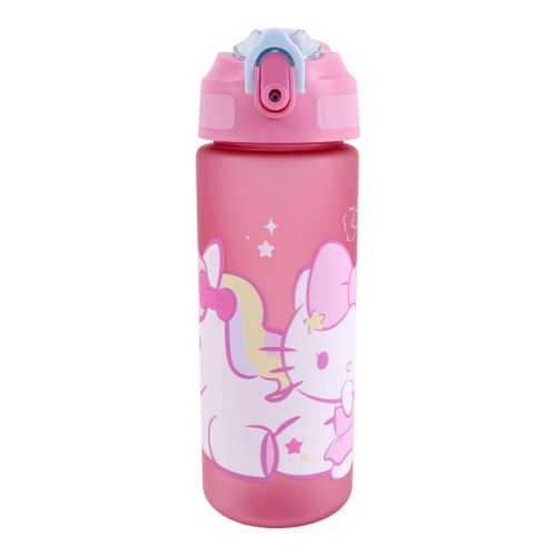 Hello Kitty Unicorn plastična steklenica z matirano slamico 600 ml Hello Kitty Unicorn plastična steklenica z matirano slamico 600 ml