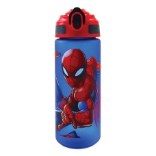 Spiderman Evergreen plastična mat steklenička s slamico 600 ml Spiderman Evergreen plastična mat steklenička s slamico 600 ml