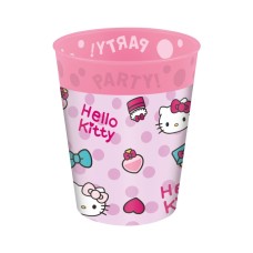 Komplet 4 mikro premium plastičnih kozarcev Hello Kitty Fashion, 250 ml