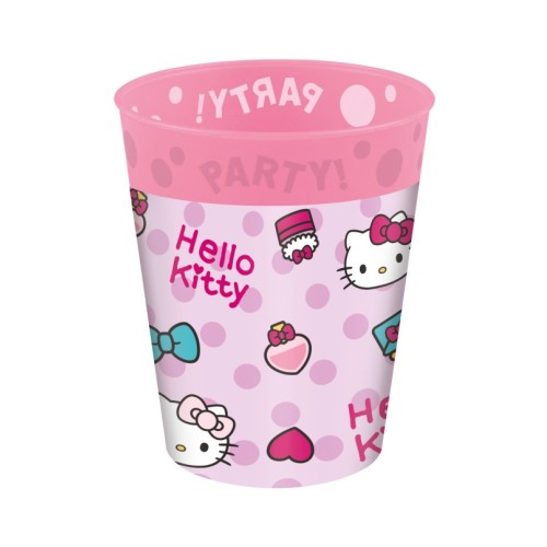 Komplet 4 mikro premium plastičnih kozarcev Hello Kitty Fashion, 250 ml Komplet 4 mikro premium plastičnih kozarcev Hello Kitty Fashion, 250 ml