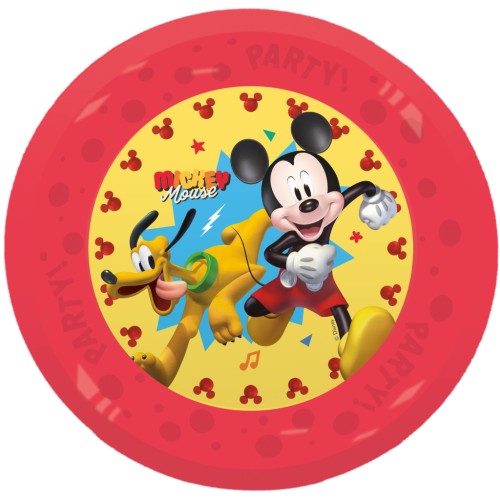 Disney Mickey Jump Into Fun mikro premium plastični ravni krožnik, 4-delni komplet, 21 cm Disney Mickey Jump Into Fun mikro premium plastični ravni krožnik, 4-delni komplet, 21 cm