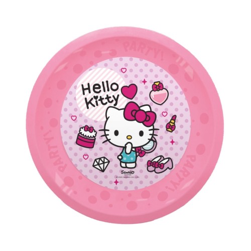 Komplet 4 mikro krožnikov iz plastike Hello Kitty Fashion, 21 cm Komplet 4 mikro krožnikov iz plastike Hello Kitty Fashion, 21 cm