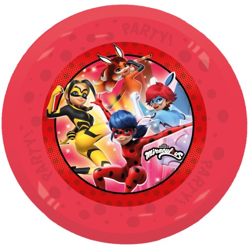 Komplet 4 plastičnih krožnikov Miraculous Pikapolonica Hero Micro Premium, 21 cm Komplet 4 plastičnih krožnikov Miraculous Pikapolonica Hero Micro Premium, 21 cm