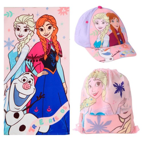 Kopalna brisača Disney Frozen Pravi prijatelji + športna torba in baseball kapa