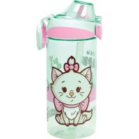 Disney Marie Little Lady plastična steklenička s slamico in sponko 450 ml Disney Marie Little Lady plastična steklenička s slamico in sponko 450 ml