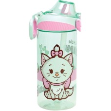 Disney Marie Little Lady plastična steklenička s slamico in sponko 450 ml Disney Marie Little Lady plastična steklenička s slamico in sponko 450 ml
