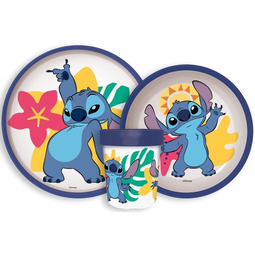Disney Lilo in Stitch Palm nedrseč komplet posode, komplet mikro plastike