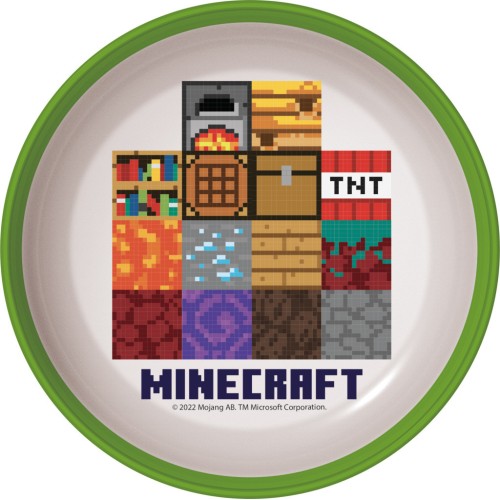 Minecraft Crafters nedrseč globok krožnik iz mikro plastike Minecraft Crafters nedrseč globok krožnik iz mikro plastike