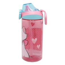 Disney Marie Čudovita plastična steklenička s slamico in kavljem 450 ml Disney Marie Čudovita plastična steklenička s slamico in kavljem 450 ml