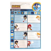 Nalepke za zvezke Sonic the Hedgehog Rings, komplet 16 kosov