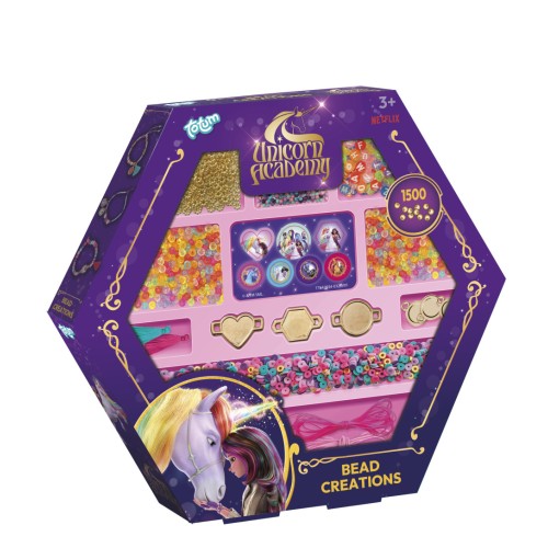 Komplet perlic Unicorn Academy Friends