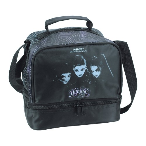 K-pop Demon Hunters Črna termo torba za kosilo 21 cm K-pop Demon Hunters Črna termo torba za kosilo 21 cm