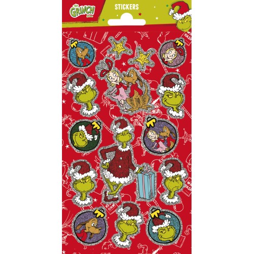 Nalepka iz folije z darilom Grinch Nalepka iz folije z darilom Grinch