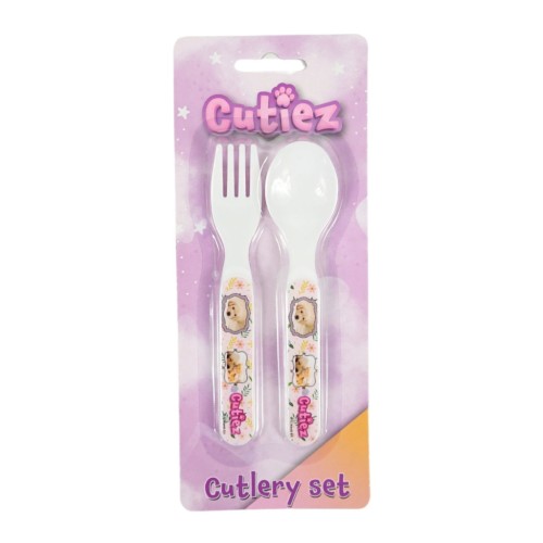 Jedilni pribor Animals Cutiez - 2 kosa plastični 