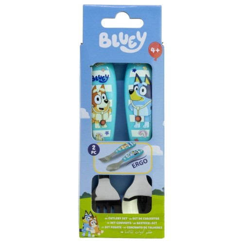Jedilni pribor Bluey Yummy - 2 kosa kovinski Jedilni pribor Bluey Yummy - 2 kosa kovinski