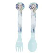 Jedilni pribor Frozen Ledena magija - 2 kosa plastični Jedilni pribor Frozen Ledena magija - 2 kosa plastični