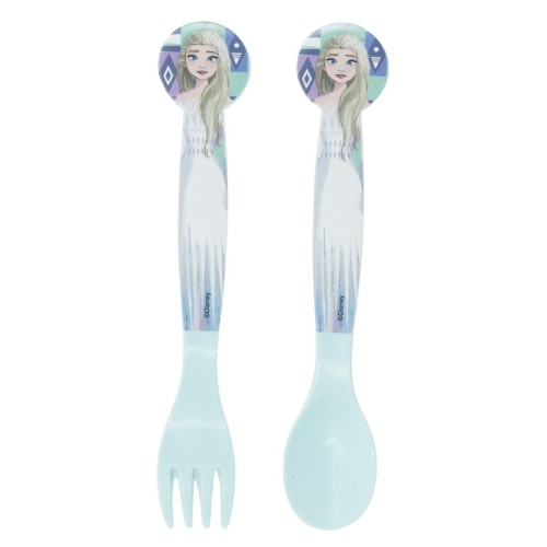 Jedilni pribor Frozen Ledena magija - 2 kosa plastični Jedilni pribor Frozen Ledena magija - 2 kosa plastični