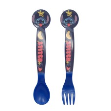 Jedilni pribor Disney Lilo in Stitch Palms - 2 kosa plastični Jedilni pribor Disney Lilo in Stitch Palms - 2 kosa plastični