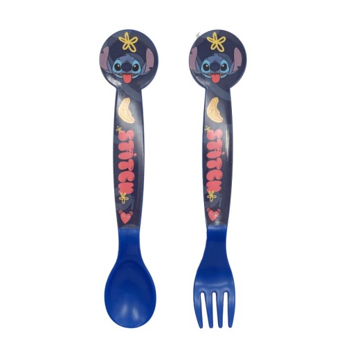Jedilni pribor Disney Lilo in Stitch Palms - 2 kosa plastični Jedilni pribor Disney Lilo in Stitch Palms - 2 kosa plastični