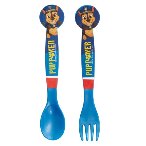 Jedilni pribor Paw Patrol Psovska moč - 2 kosa plastični Jedilni pribor Paw Patrol Psovska moč - 2 kosa plastični