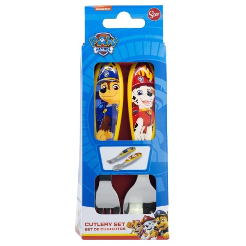 Jedilni pribor Paw Patrol Rescue Pups - 2 kosa kovinski 