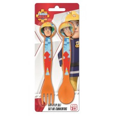 Jedilni pribor Fireman Sam - 2 kosa plastični Jedilni pribor Fireman Sam - 2 kosa plastični