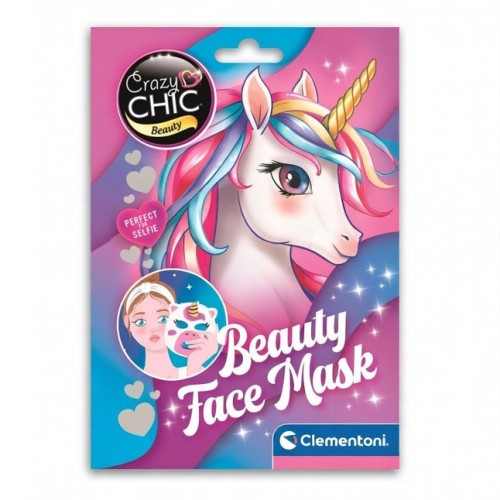 Vlažilna maska za obraz Clementoni Crazy Chic Unicorn