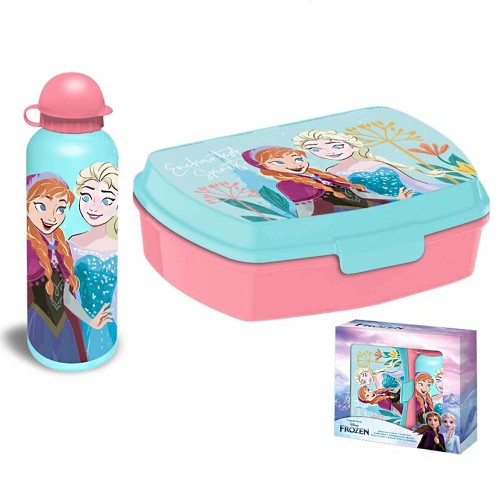 Frozen škatla za sendviče + aluminijasta steklenica komplet komplet Frozen škatla za sendviče + aluminijasta steklenica komplet komplet