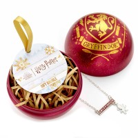 Ogrlica Harry Potter Gryffindor + božična krogla Ogrlica Harry Potter Gryffindor + božična krogla
