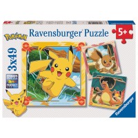 Pokemon sestavljanka 3x39 kosov Pokemon sestavljanka 3x39 kosov