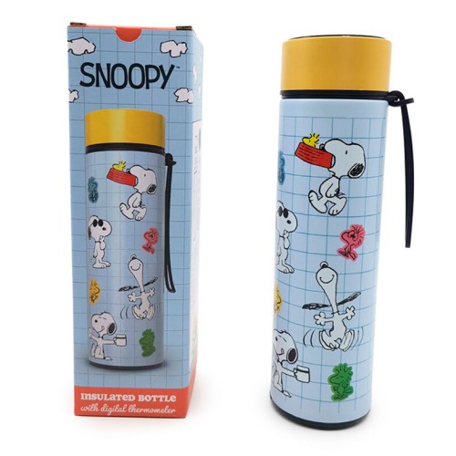 Termometer iz nerjavečega jekla Peanuts Snoopy & Woodstock 450 ml Termometer iz nerjavečega jekla Peanuts Snoopy & Woodstock 450 ml