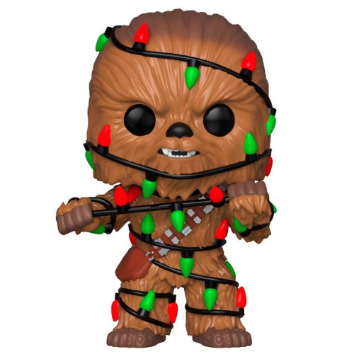 POP figura Vojna zvezd Praznični Chewie z lučkami