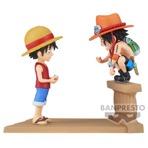 Zbirateljska figura One Piece Monkey D Luffy & Portgas D Ace World Log Stories 8 cm Zbirateljska figura One Piece Monkey D Luffy & Portgas D Ace World Log Stories 8 cm