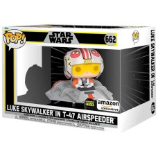 POP figura jaha Luka Skywalkerja iz Vojne zvezd v letalu T-47 Airspeeder, ekskluzivno